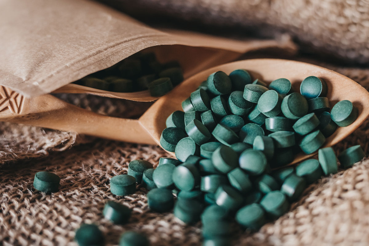 spirulina tablety
